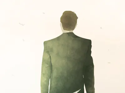 Long road back. album artwork desert design graphic design illustration light man road sky suit texture