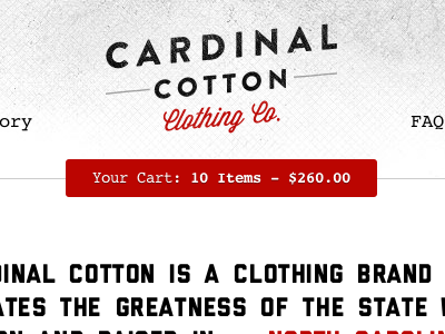 Your Cart is about to be full brandon grotesque cardinal cotton courier texture vintage