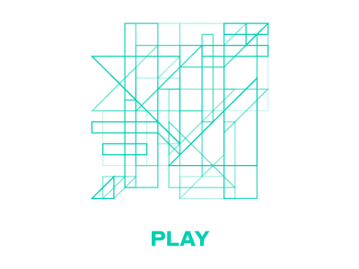 Play Icon abstract geometric icon play