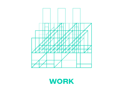 Work Icon abstract geometric icon work