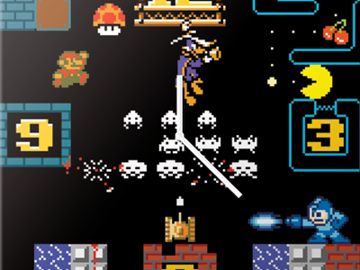 Clockie 8Bit 8 bit clocks illustration watches