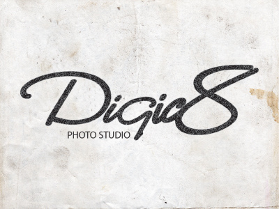 Digic8 Photo Studio brushpen calligraphy digic8 font hand written lettering logo logo type logotype paper rough script sketch torn typography