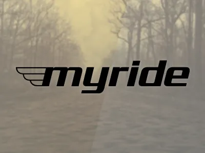 MyRide bicycle identity logo myride