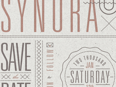 Save The Date invite type wedding