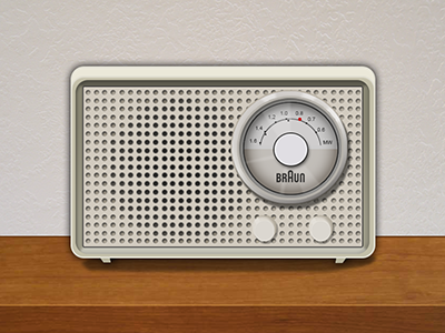 Braun Radio (Edit) braun icon perfection photoshop pixel psd radio realism