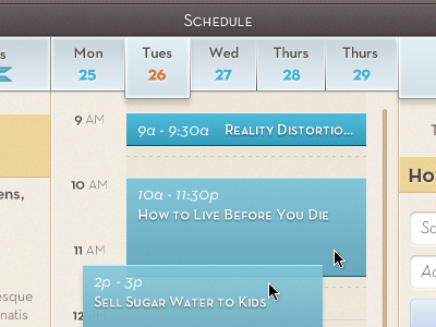 A Failure to Plan is a Plan to Fail calendar confapp date ipad responsive retro schedule time ui