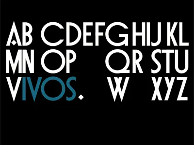 Vivos Sans custom type typography