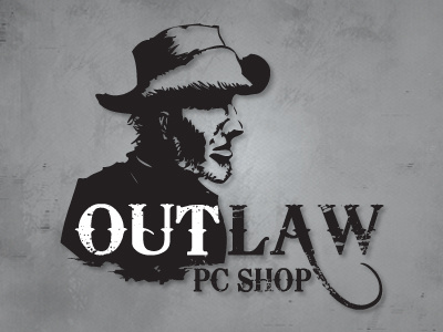 Outlaw PC Shop Logo logo design