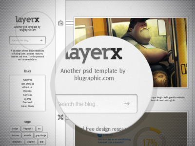 Layerx Free Psd Web Template free psd template theme web website