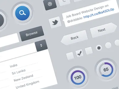 Freebies - Mobile and Web UI Kit clean ui free ui design free web design freebies modern ui progress bar freeibes ui design uiux ux design