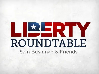 Liberty america blue brand flag freedom logo patriotic radio show red star stripes