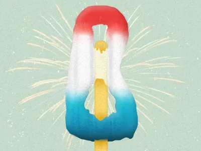 Bomb Pop! 4th alphabout bomb fireworks lettering pop typography yum