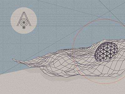 Symbiose 3d interface webdesign website wireframe