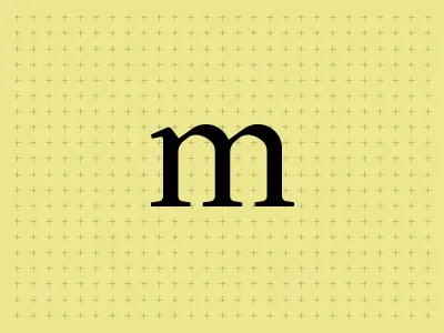 m - Custom Typeface custom letter lowercase m serif typeface typography