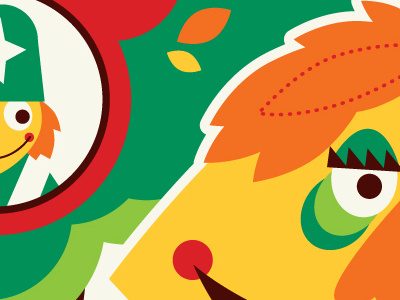 Who's your friend when things get rough? dave hr illustraion krofft marty montygog perillo pufnstuf screenprint sdcc sid