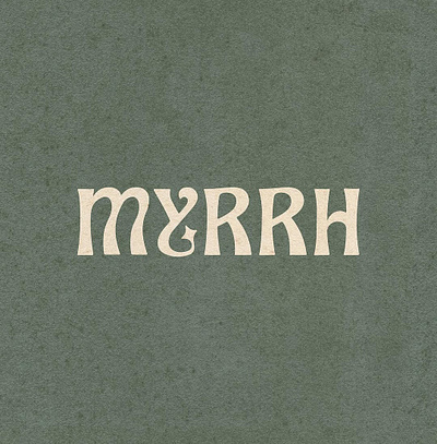 MYRRAH Logo Design brand design brand identity branding graphic design illustration logo logo design merch merch design