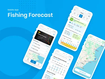 Fishing Forecast. Mobile App. android calendar fish fishing forecast ios mobile app solunar spot fish ui uiux