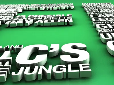 Celtics Type 3d boston celtics typography