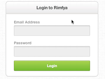 Login UI: Coded/Animated animated css3 login ui