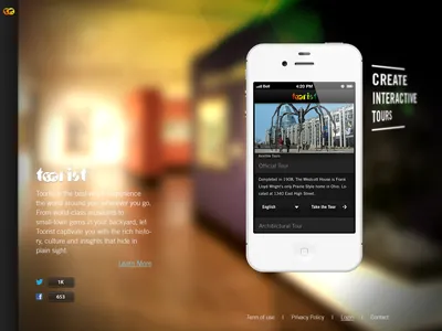 Toorist Website marketing ui ux web design website