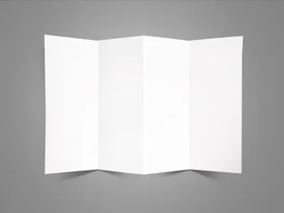 4 Folds Leaflet leaflet mock mock ups ups