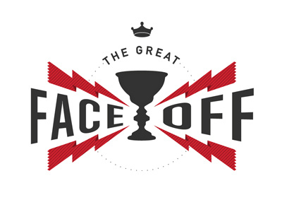 Logo: The Great Face Off branding game identity logo mobile