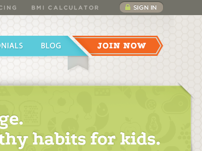 Buzz Buzz brand buttons colors healthy kids navigation pattern texture ui