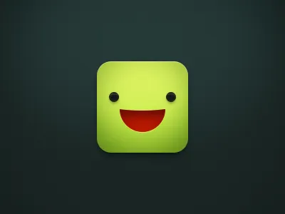 Green Buddy avatar cute edokoa face green icon smile