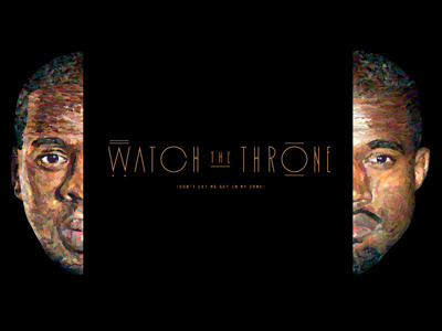 Project #5 art direction custom type illustration jay z kanye west music music packaging poster typography