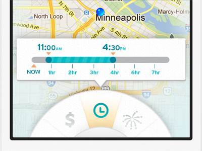 New UI for Wander bright clean iphone map minimal ui ux