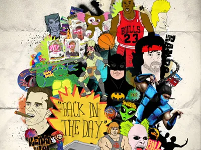 Back In The Day 80s back in the day basketball batman bill and ted cartoons chicago bulls jordan mortal kombat nostalgia prodigy rambo tmnt transformers