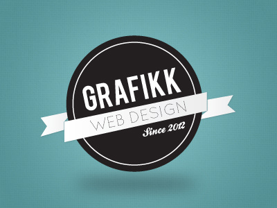 Grafikk logo 2012 agency banner blue bureau design grafik grafikk green logo old ontwerp project shadow since sketch skool vintage web webdesign