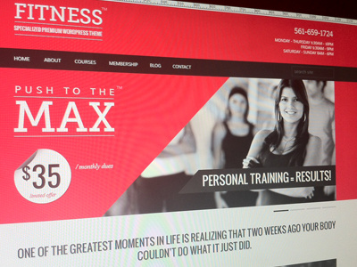 Fitness1 cherry fitness gym red themeforest wordpress