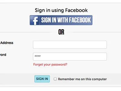 New Sign In css facebook ui web design