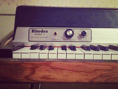 Rhodes Icon Process concepts electric piano execution fender icon keyboard keys pencil process research rhodes sketch symbol