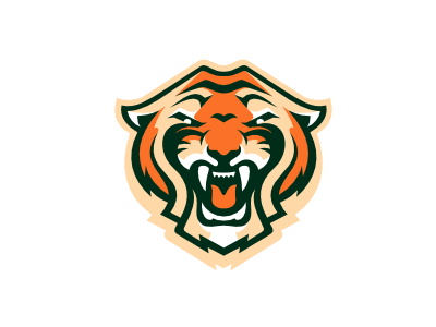 Easy, tiger. logo sports tiger wild