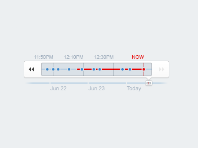 Timeline scrubber timeline ui