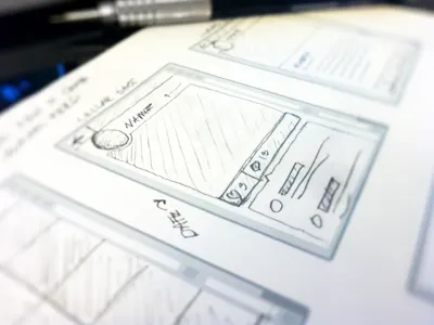 Pencil + Paper = Mobile Wireframes app frame icons mobile mobile app paper pen pencil planes planning plans profile sketch sketches sketching wire wireframe wireframes