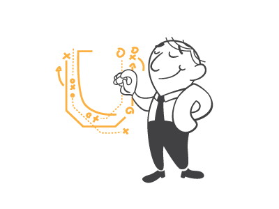 Play Maker coach illustration playmaker u l a m