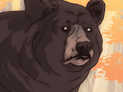 3 bear digital dombrowski illustration johnny linework