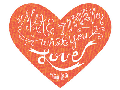 Make Time crafte craftedesign hand lettering heart kelly lambert love make time minted