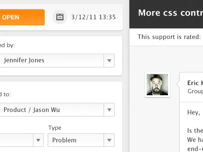 Ticket form UI form ui ux web zendesk