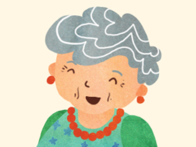 Grandma digital grandma illustration watercolor watercolour