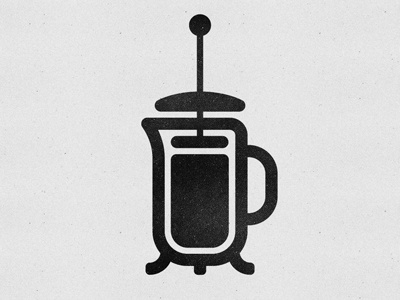 French Press Icon coffee french press icon logo symbol