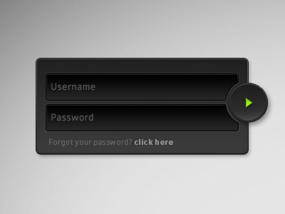 Login box field log in login ui ux