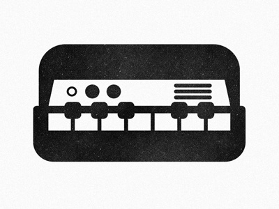 Rhodes Icon concepts electric piano execution fender icon keyboard keys process research rhodes symbol