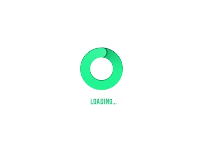 Loading green loader photoshop