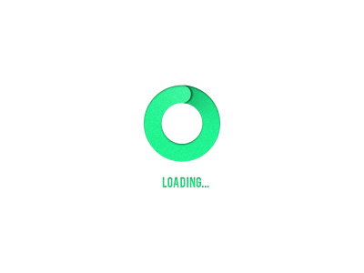 Loading green loader photoshop