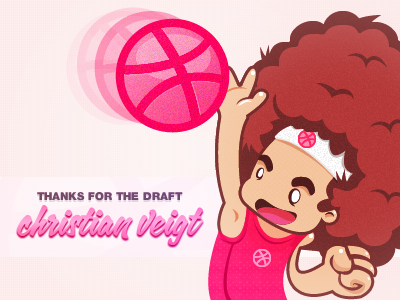 Thank you debuts draft dribbble illustration invitation thank you thanks vector