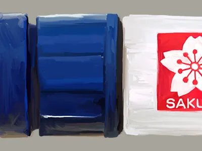 Marker Closeup cap closeup marker paint sakura